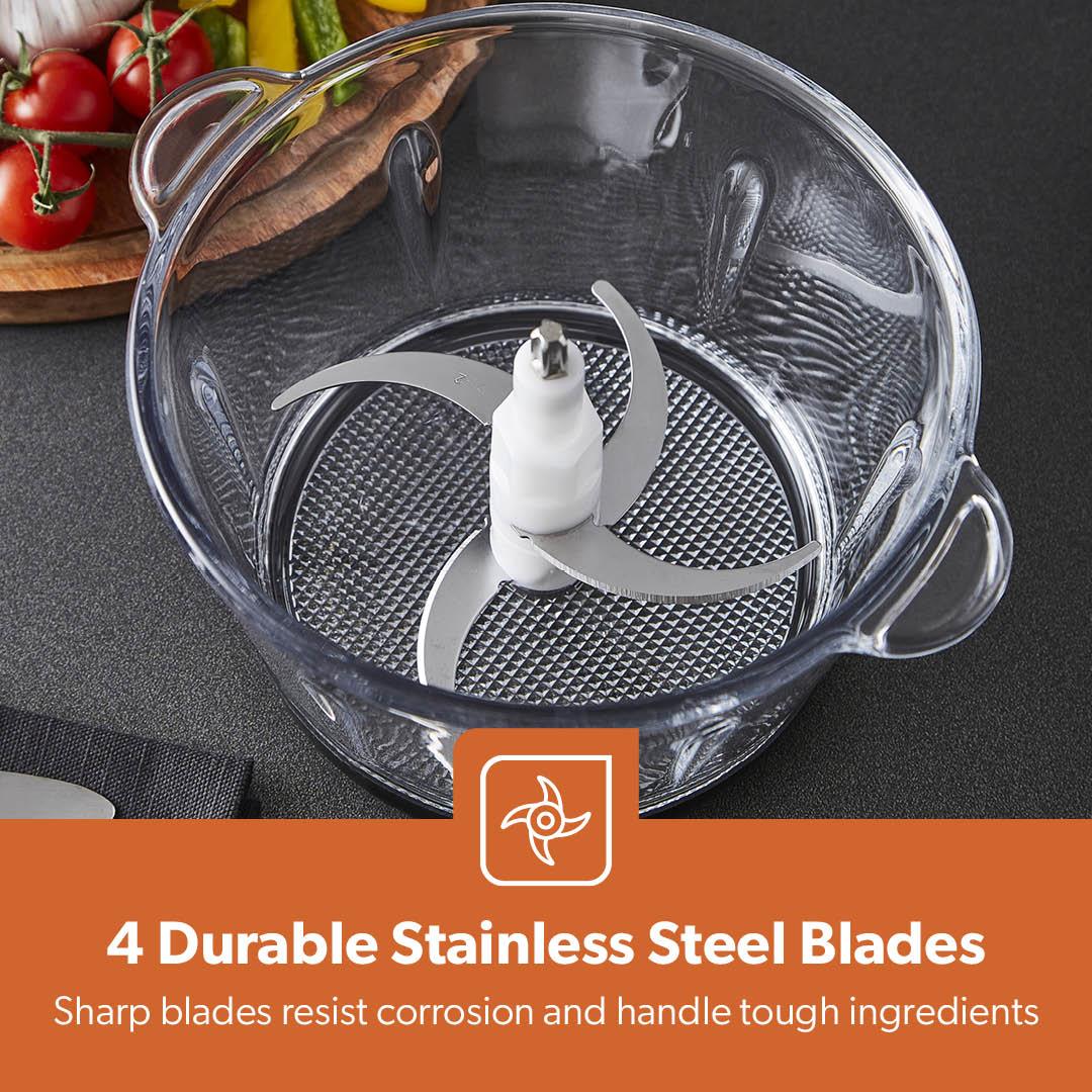 500W Mini Food Processor Chopper and Meat Grinder 2L