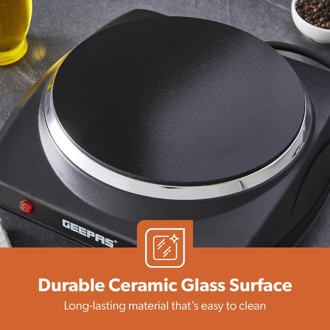 1200W Black Single Portable Ceramic Electric Hot Plate