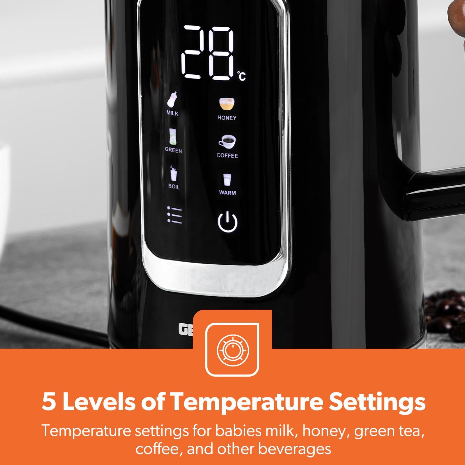 5-In-1 Digital 4-Slice Toaster & Black Digital Kettle Matching Set
