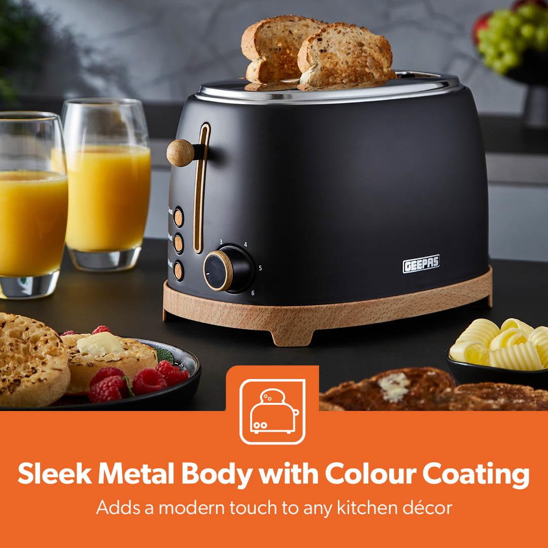 NordiQ Black 20L Microwave Oven, 2-Slice Toaster and 1.7L Kettle Set