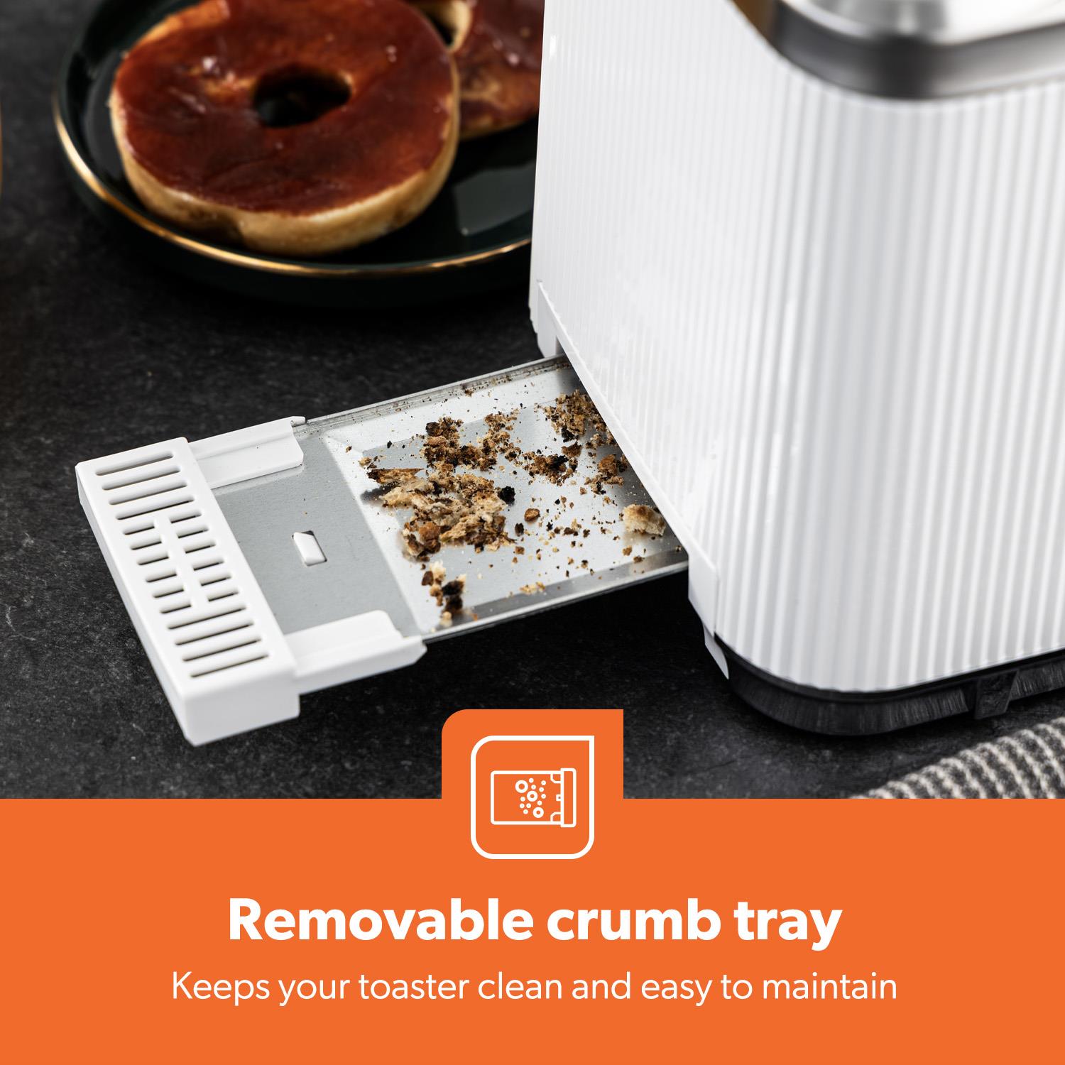 1.7L 3000W Electric Kettle & 2 Slice Toaster Kitchen Set Arcus White