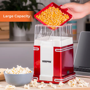 Popcorn Maker & Cotton Candy Machine Set Red Retro Design