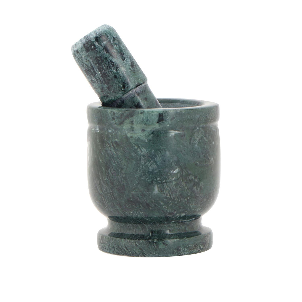 5" Grey Marble Pestle & Mortar Grinder Set