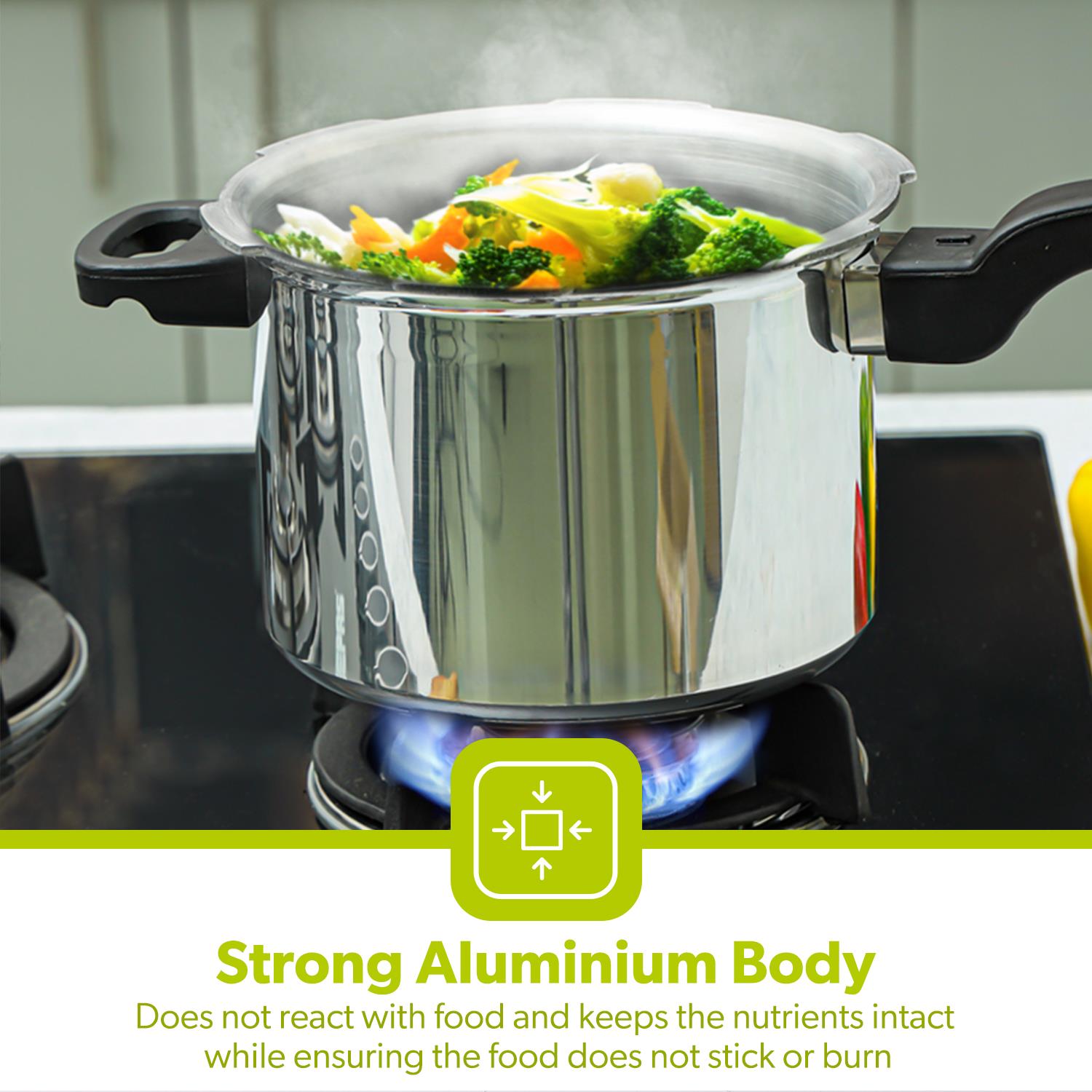 5L Lightweight Aluminium Stovetop Pressure Cooker