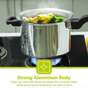 5L Lightweight Aluminium Stovetop Pressure Cooker