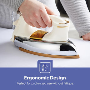 1200W Heavyweight Electric Dry Iron With Non-Stick Plate