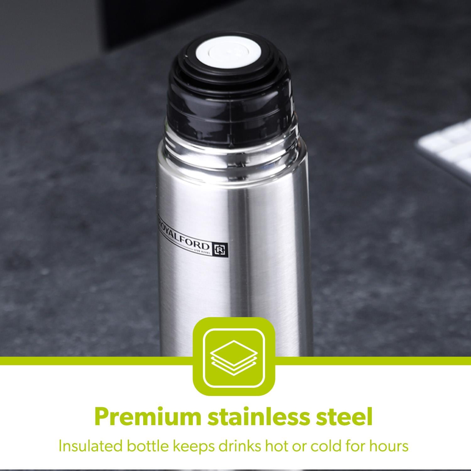 750ml Stainless Steel Vacuum Insulated Flask Water Bottle