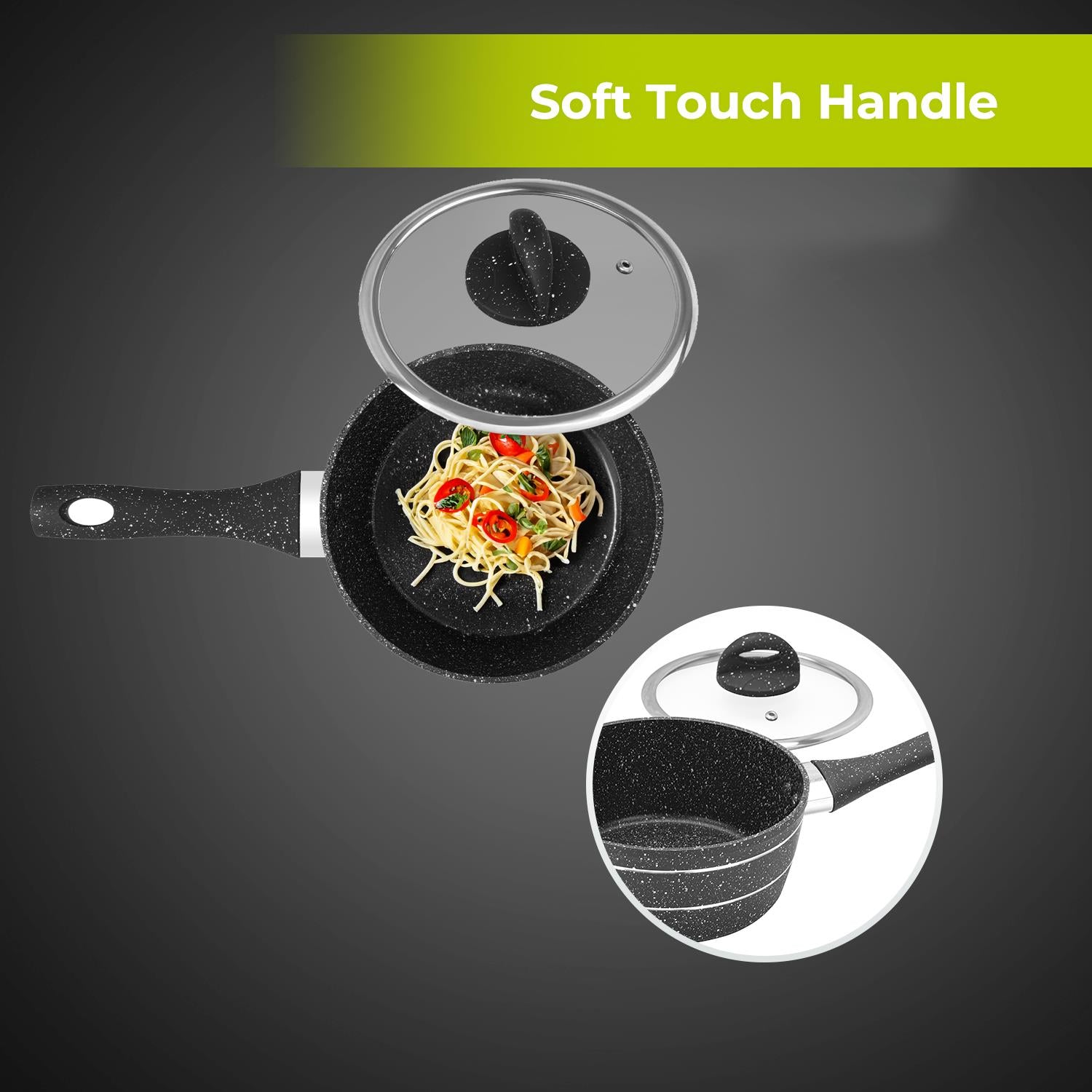 18cm Lightweight Non-Stick Induction Saucepan