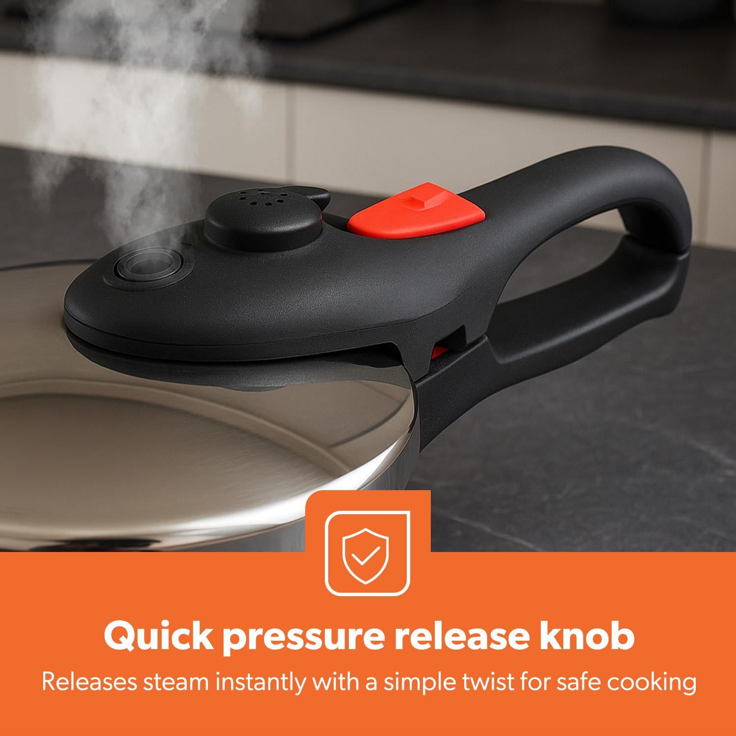 6L Stainless Steel Pressure Cooker With Quick Pressure Release