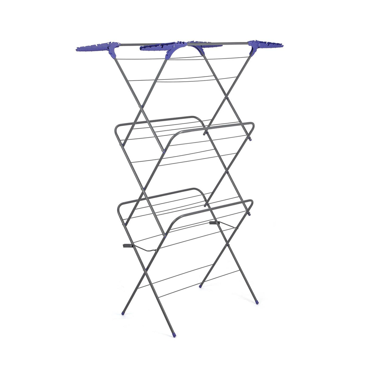 3-Tier Folding Clothes Airer 15M Durable Laundry Rack