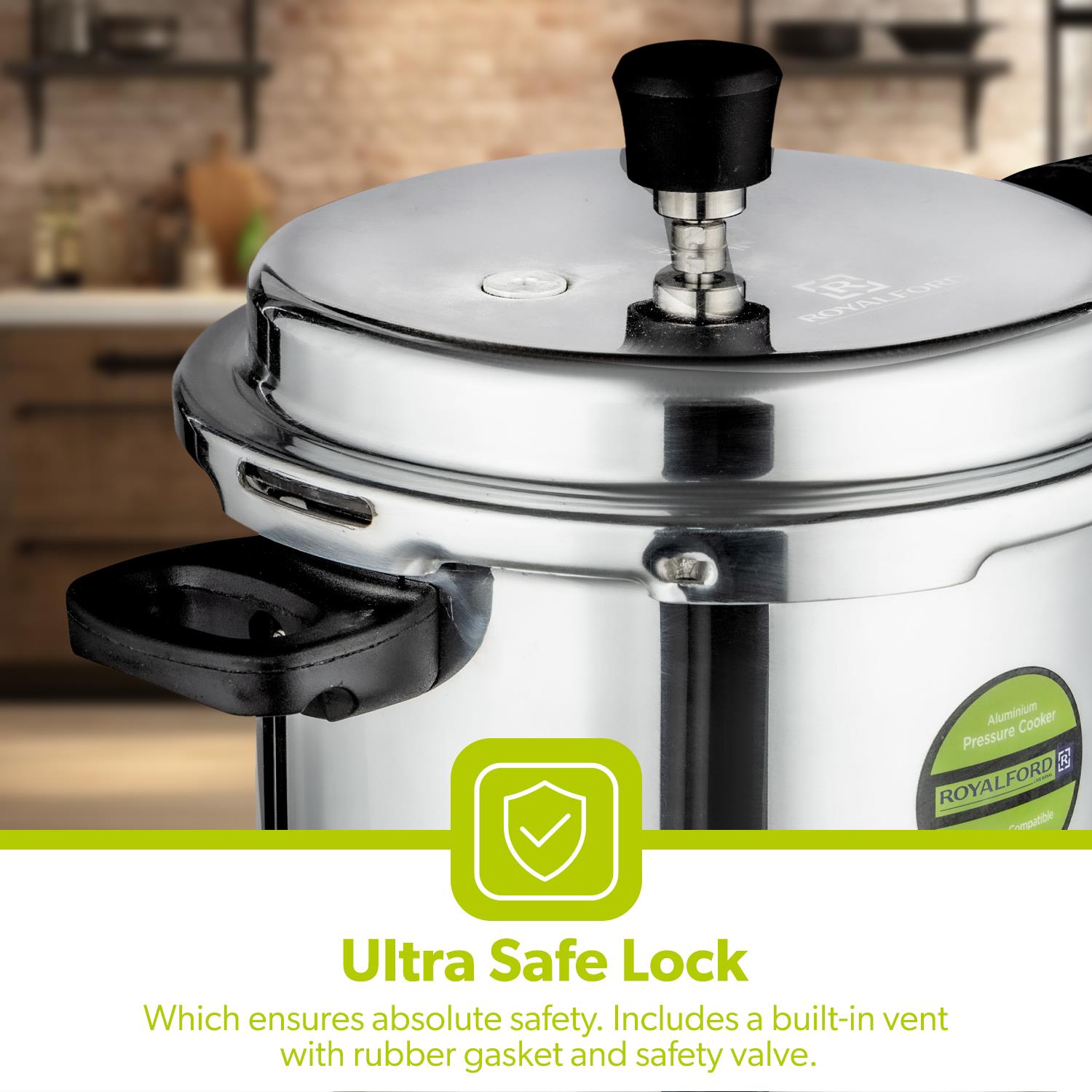 5L Lightweight Aluminium Stovetop Pressure Cooker