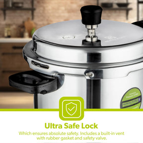 5L Lightweight Aluminium Stovetop Pressure Cooker