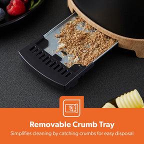 2-Slice NordiQ Black Toaster With 6 Browning Levels