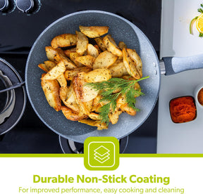 Forged Aluminium Wok Pan, 26 CM | Induction Safe Frying Pan