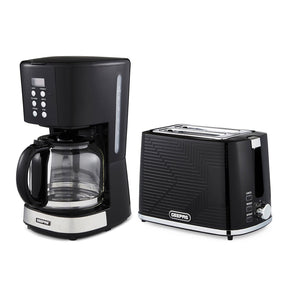 1.5L Filter Coffee Machine & 2-Slice Toaster Matching Set