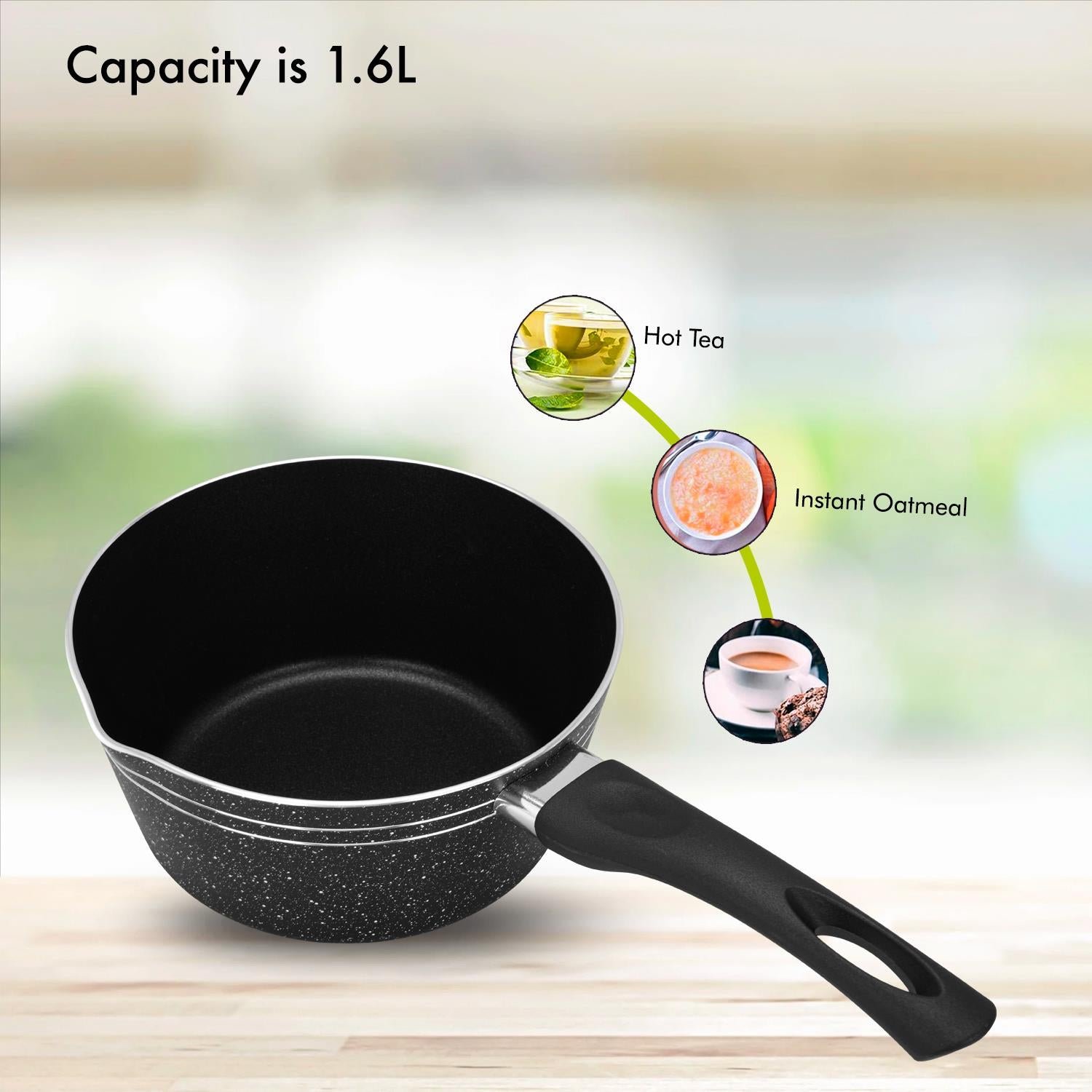 18cm Non-Stick Lightweight Aluminium Saucepan