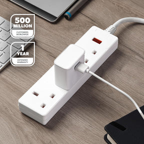 3 Gang Extension Lead, 10M Cable 3-Way Plug Extension Cable
