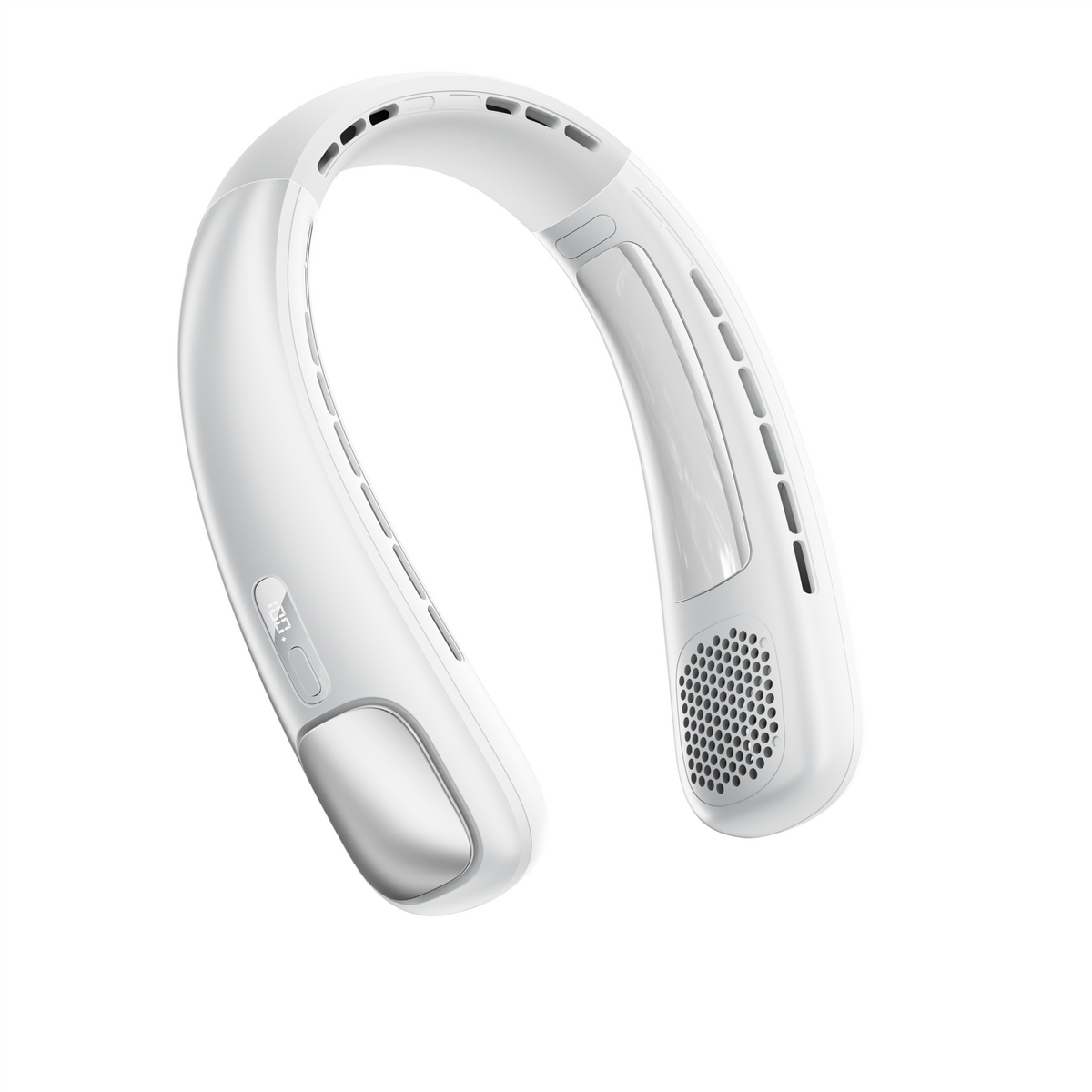 White 2000mAh 3-Speed Quiet Neck Fan