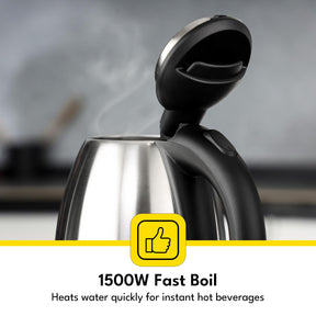 1.8L Stainless Steel Electric Kettle With Auto Shut-Off 1500W