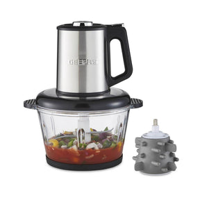 500W Mini Food Processor Chopper and Meat Grinder 2L