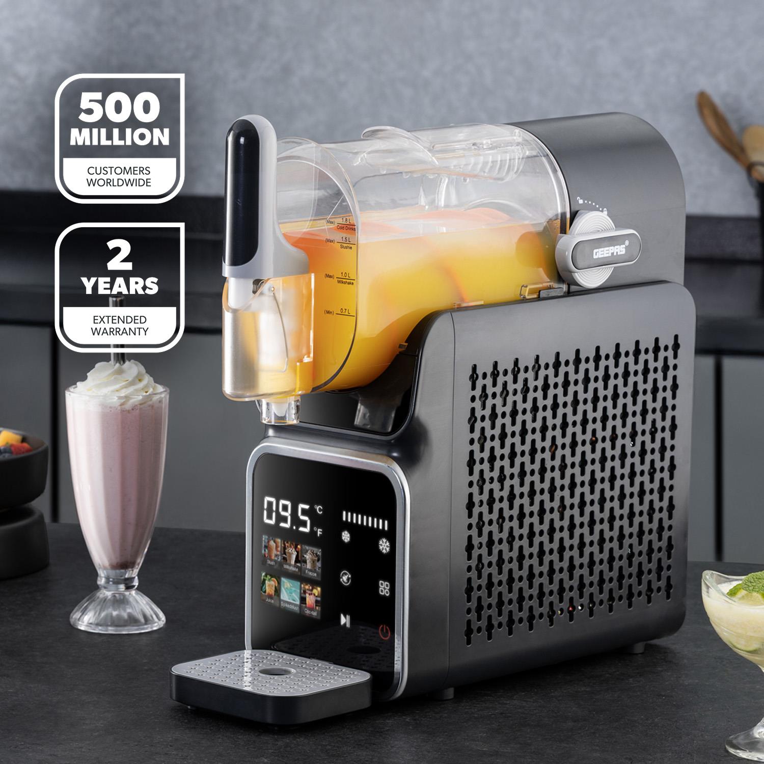 1.8L Slush Machine Touchscreen Icy Drink Maker For Icy Drinks & Cocktails