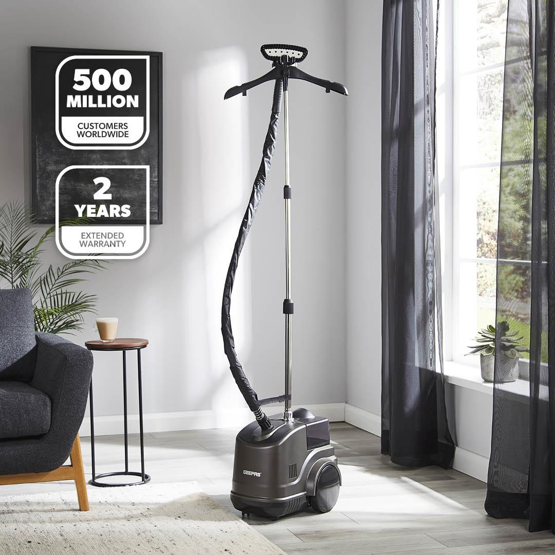 2000W Upright Garment Steamer 46g/min Removes Creases & Wrinkles