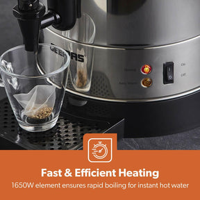 15L Stainless Steel Catering Urn - Commercial Hot Water Boiler