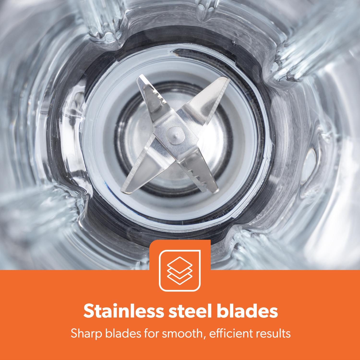 Retrovive Black 2-In-1 Jug Blender With 1.5L Glass Jug 800W