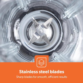 Retrovive Black 2-In-1 Jug Blender With 1.5L Glass Jug 800W