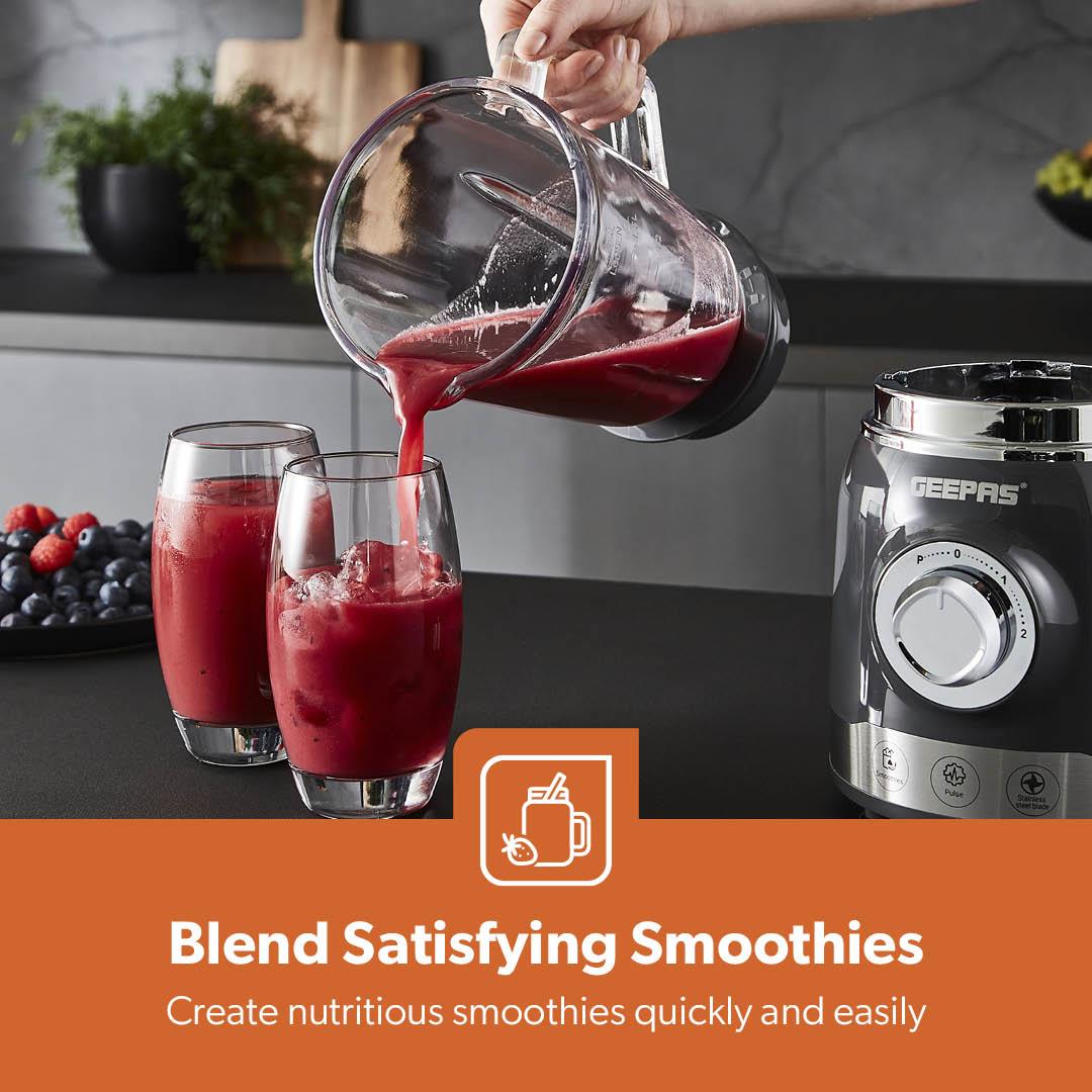 700W Retro Electric Glass Blender and Smoothie Maker