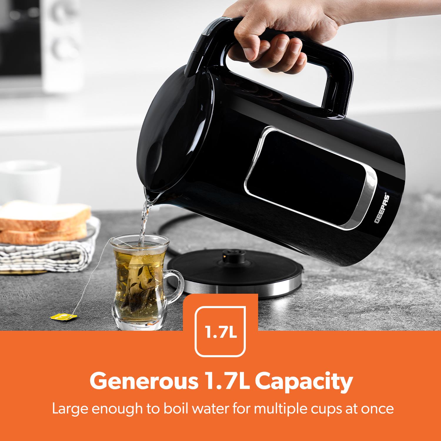 5-In-1 Digital 4-Slice Toaster & Black Digital Kettle Matching Set