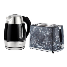 1.7L Illuminating Electric Kettle & 2 Slice Bread Toaster Set