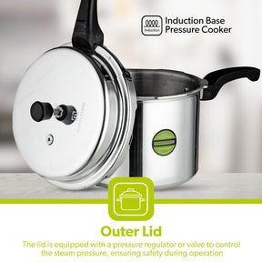 5L Lightweight Aluminium Stovetop Pressure Cooker