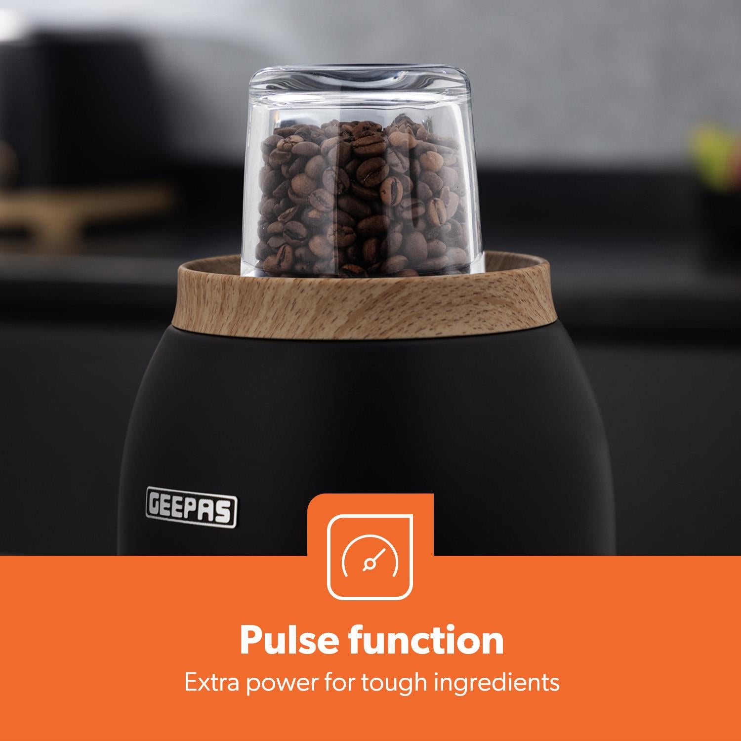 NordiQ Black 2-In-1 Jug Blender With 1.5L Glass Jug