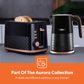 Aurora 1.7L Electric Kettle & 2-Slice Bread Toaster Matching Set