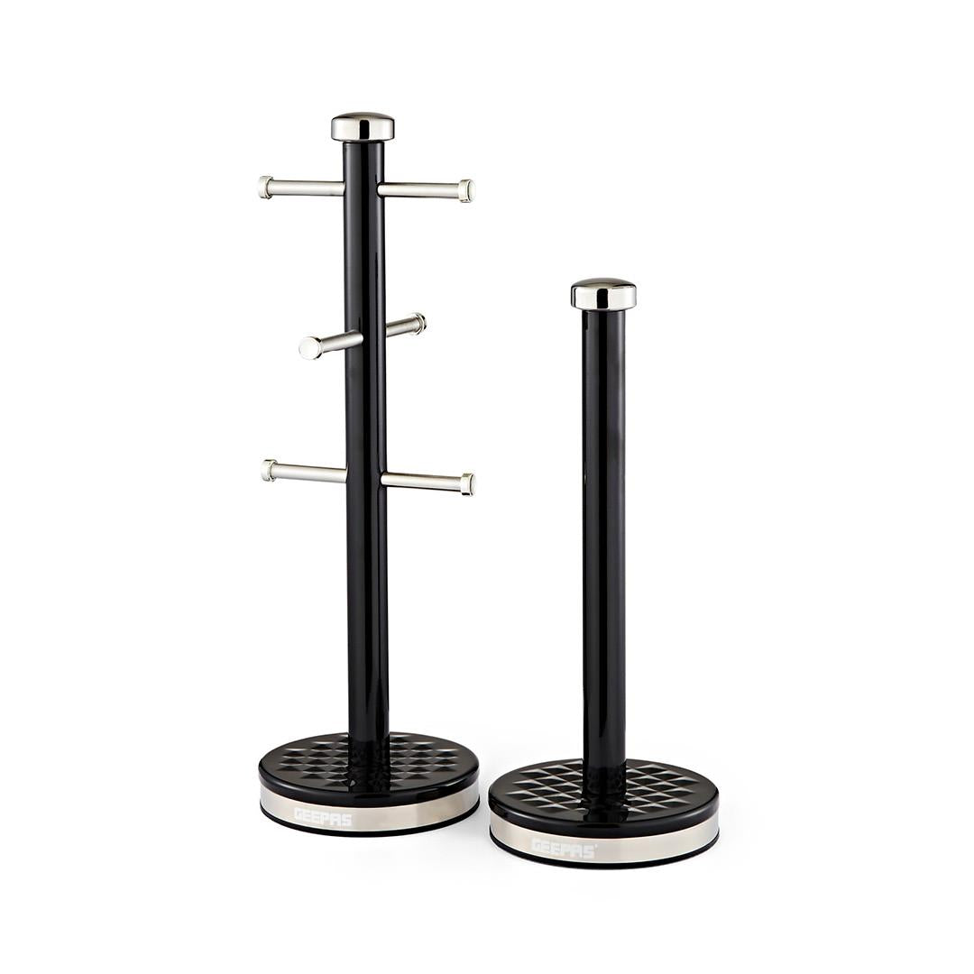 Mug Tree & Towel Pole Set Kitchen Counter Storage