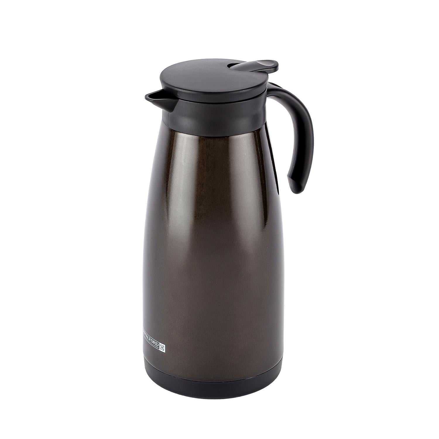 1.5L Brown Double Walled Stainless Steel Thermal Carafe Pot