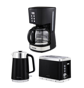 1.5L Digital Filter Coffee Machine, 1.7L Electric Kettle & 2-Slice Toaster Set