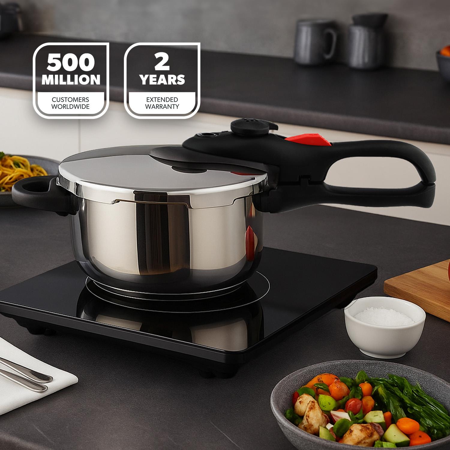 4L Stainless Steel Pressure Cooker With Quick Pressure Release
