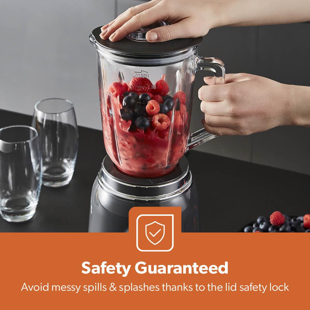 700W Retro Electric Glass Blender and Smoothie Maker