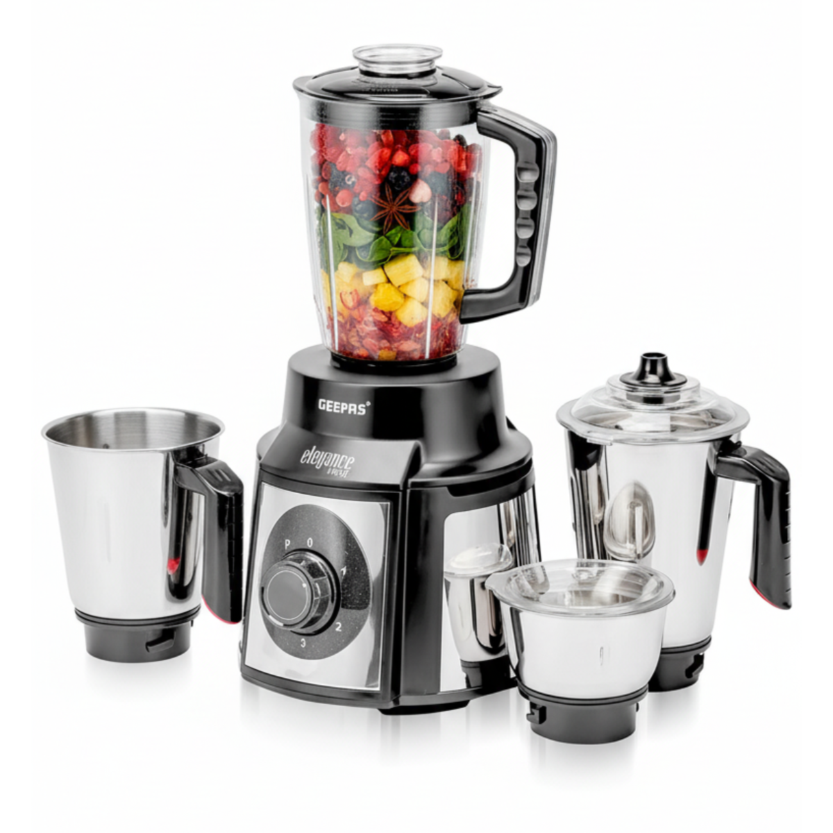 5-In-1 Wet & Dry Mixer Grinder, 1.5L Juicer and Food Blender