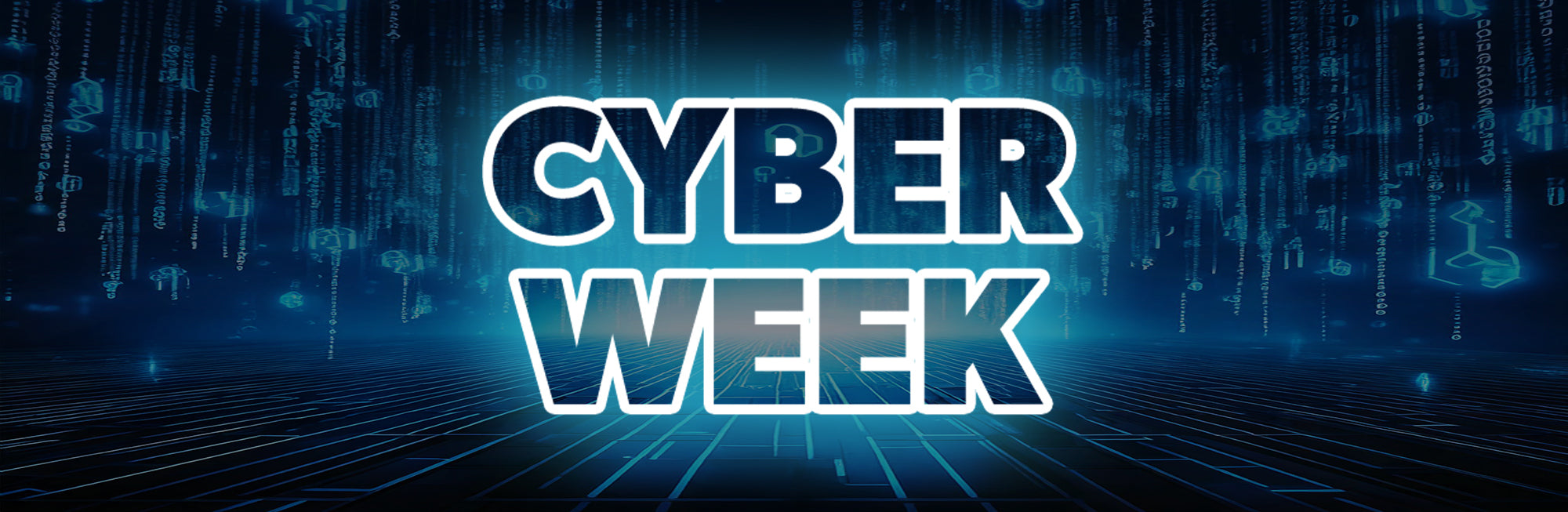 The main page desktop banner for the cyber week discounts on our range of home and kitchen appliances.