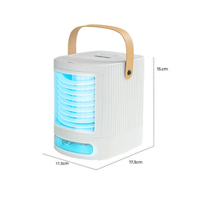 4-in-1 Mini Air Cooler and Humidifier With LED Light