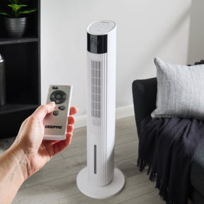 3-In-1 Air Cooler, Tower Fan and Humidifier In White 42"