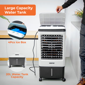 20L Air Cooler Portable Air Conditioner with 3 Speed Setting