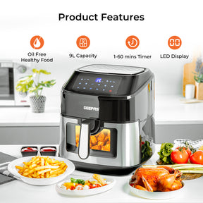 9-In-1 Family Sized Fat-Free Instant Vortex Air Fryer 9.2L