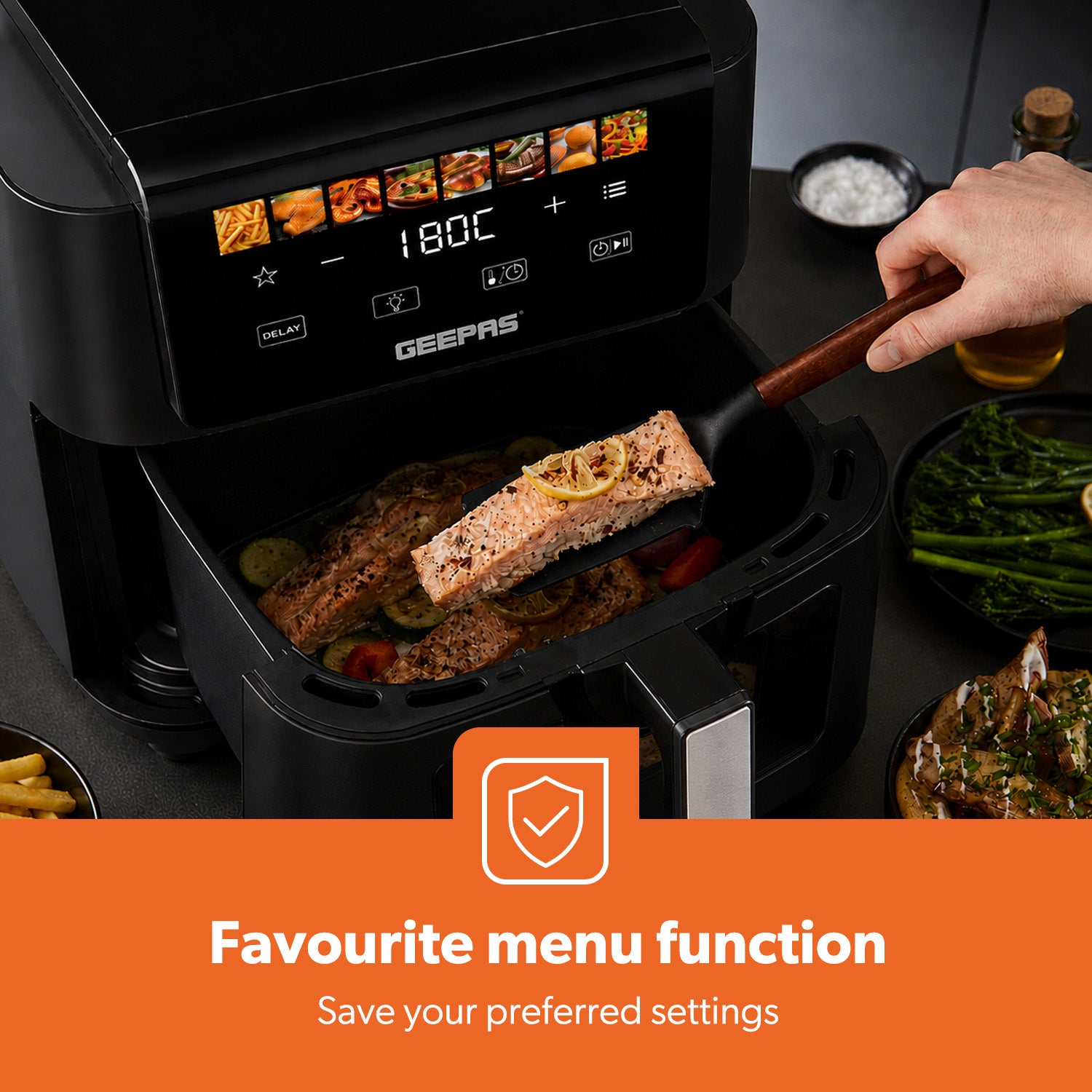 8-In-1 Touchscreen Digital Air Fryer With Viewing Window 5L