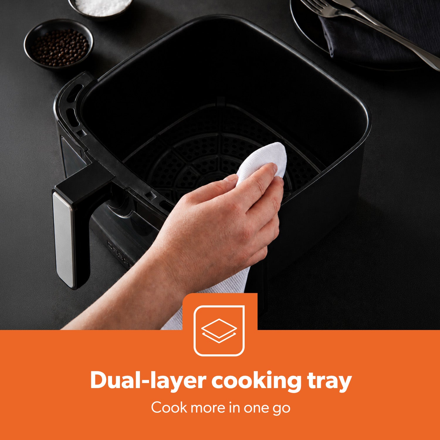 8-In-1 Touchscreen Digital Air Fryer With Viewing Window 5L