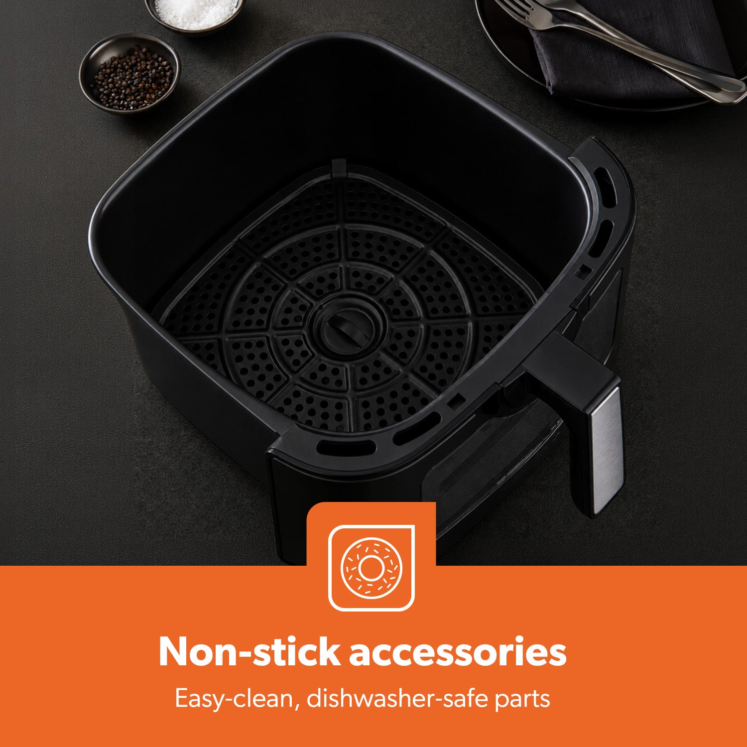 8-In-1 Touchscreen Digital Air Fryer With Viewing Window 5L