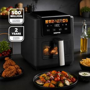 8-In-1 Touchscreen Digital Air Fryer With Viewing Window 5L